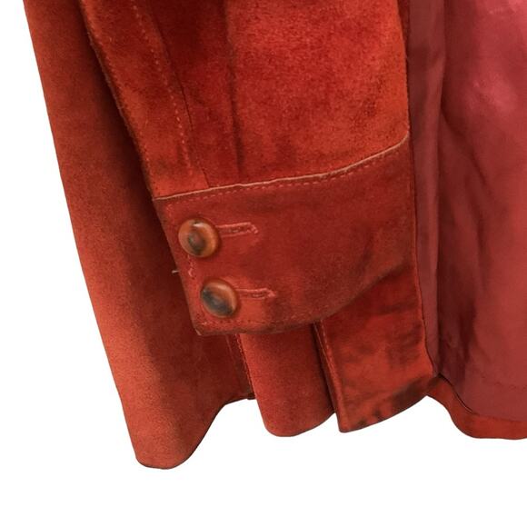 Vintage suede‎ jacket 70’s rust red - Picture 12 of 12